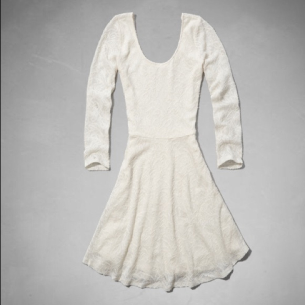 Cream colored lace dress